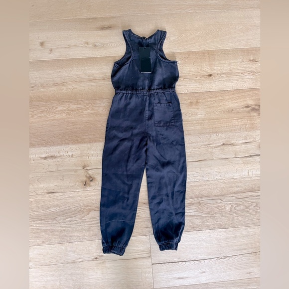 Silver Jeans NWT black button down pants romper 4T - Picture 3 of 5